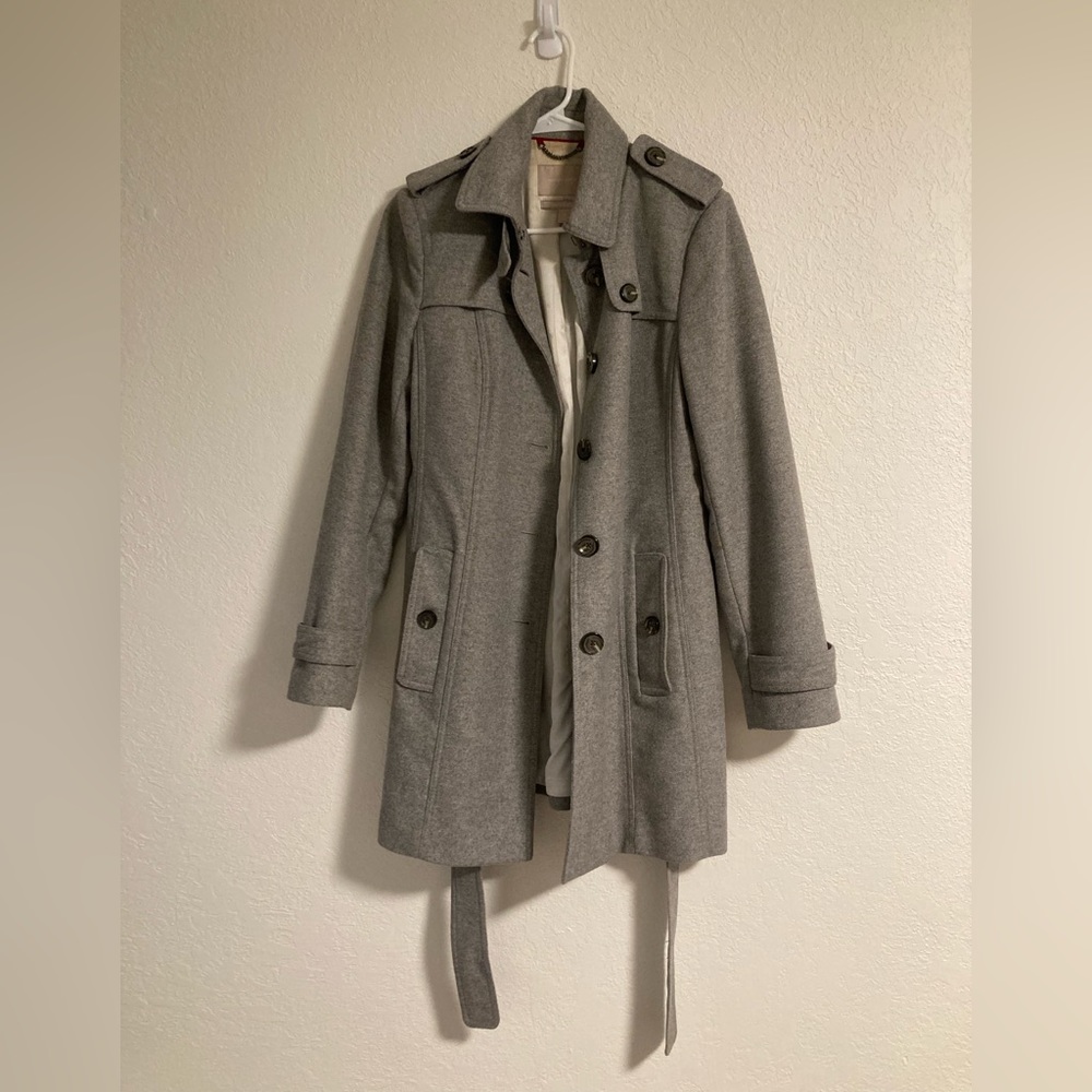 Banana Republic Wool Trench Coat Size Medium